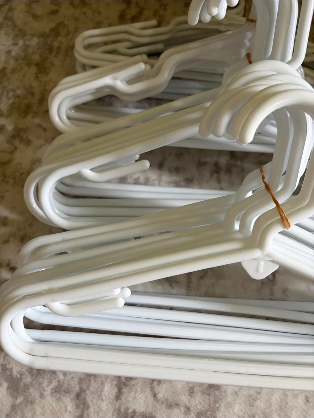 White Plastic Closet baby Hangers - Set of 36 Multipurpose Hangers